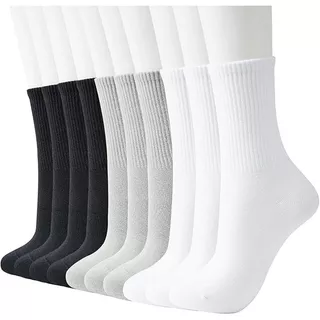 Kit 12 Pares Meia Cano Medio Alto Longo Sport Academia Cores
