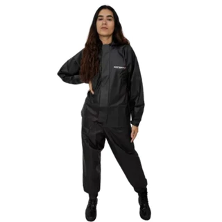 Conjunto Capa De Chuva Pvc Combate Capuz Motoboy Motoqueiro