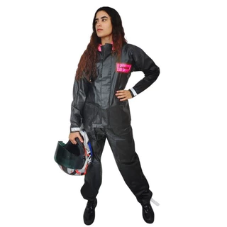 Conjunto Capa De Chuva Pvc Bravo Capuz Motoboy Motoqueiro
