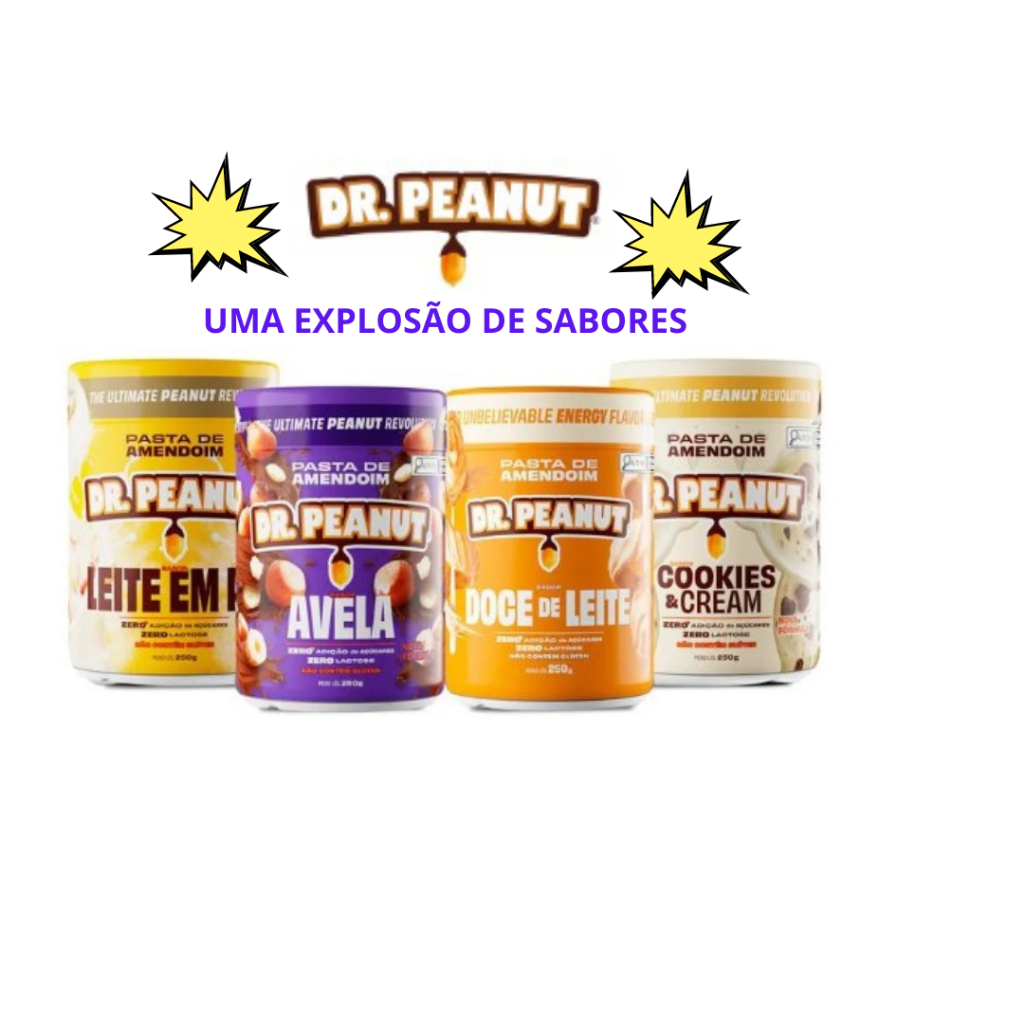 Pasta de Amendoim Dr Peanut com Whey Protein - 600g