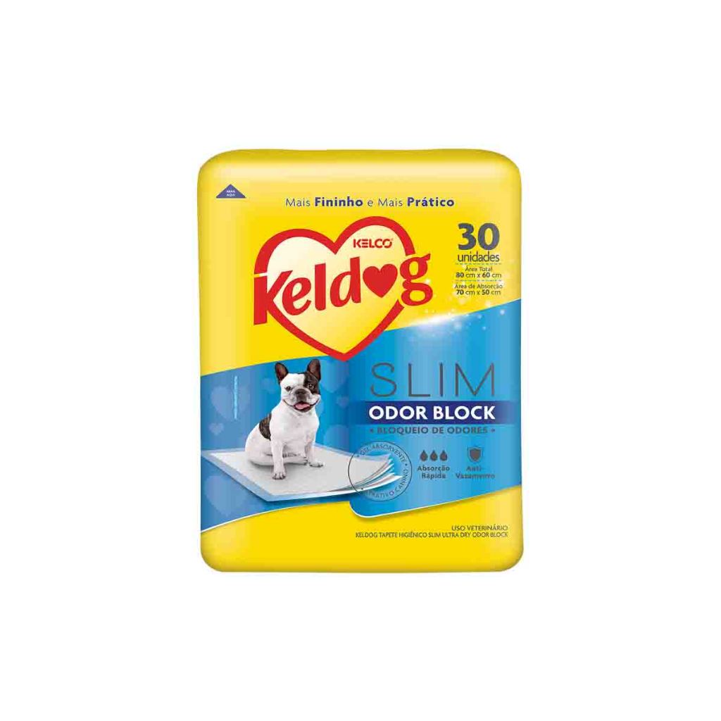 Tapete Higiênico Slim Odor Block 30 Unidades 80x60un