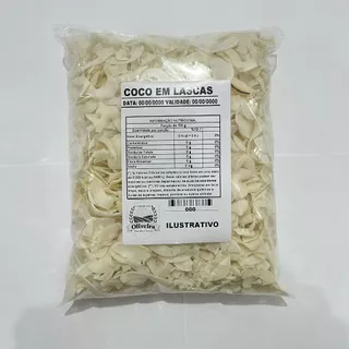 Coco em Lascas Sem Açucar 500g