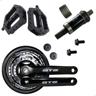 Coroa Tripla Pedivela Gts P/ Bike Encapado Aro 29, 26 e 24 Engrenagem 24/34/42 Dentes Reduzido