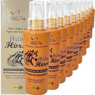 Kit 10 Óleo Reparador D Pontas Nutry Horse San Jully