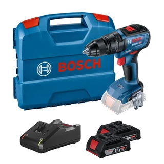 Furadeira de Impacto GSB 18V-50 Bosch Parafusadeira Brushless 18V com 2 Baterias Carregador e Maleta