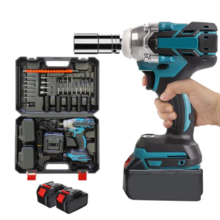 Chave De Impacto Parafusadeira Furadeira 02 Baterias 21v