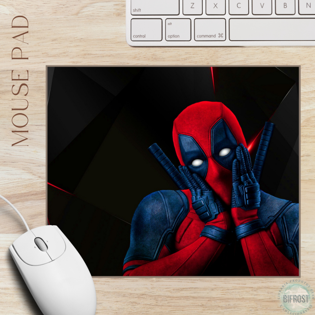 MOuse Pad Deadpool Herói Pose Geek Filme Otaku | Shopee Brasil