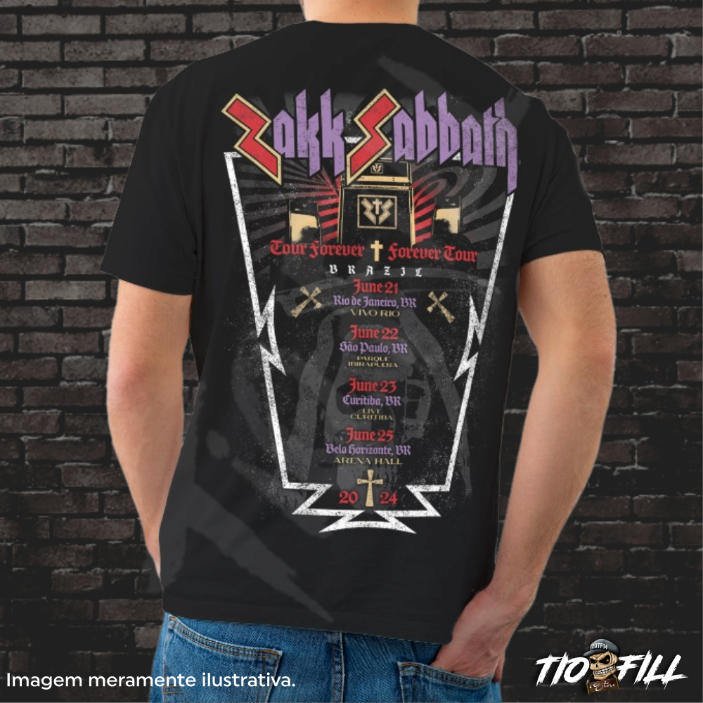 Camiseta - Zakk Sabbath - Tour Forever, Forever Tour