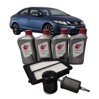 Kit Troca Óleo Idemitsu 0w20 Original Honda Civic G9 1.8 2.0 2013 2014 2015 2016