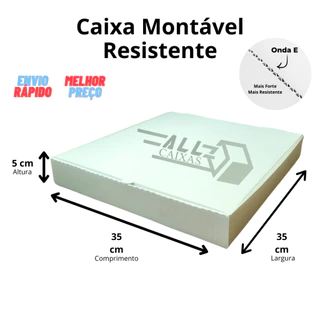 10 Caixas De Papelão 35x35x5 para Salgados, Doces, envio correios e ecommerce