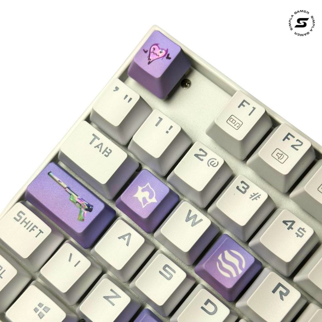 Teclado mecânico RGB para jogos Teclado Gamer Mecânico BRX MW617, RGB, USB, Switch Red, ABNT
