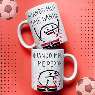 Caneca Personalizada TIMES Flork Torcedor, TRICOLOR (Varios Modelos)