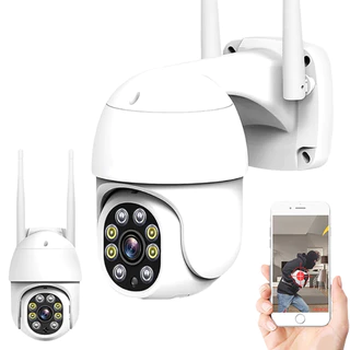 Camera De Segurança monitoramento residencial vigilancia Smart Hd Colorida Wifi Ip Gravação Audio