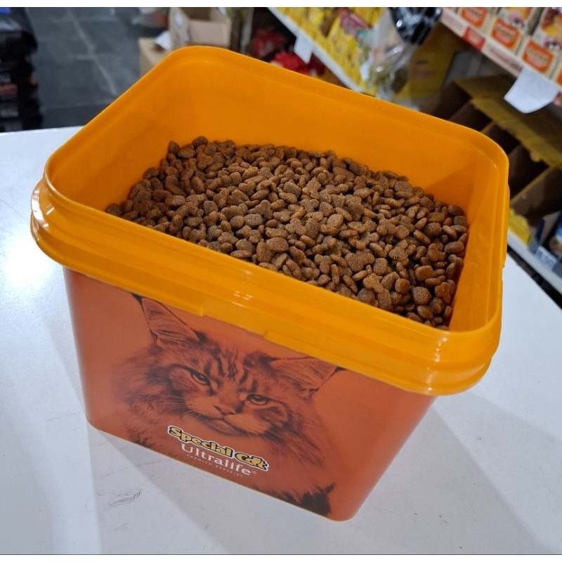Ração Special Cat Mix de Carne NÃO CASTRADO 1,5Kg Grátis um Lindo Balde ...