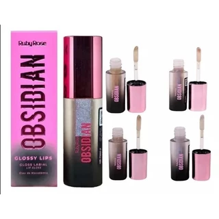 Ruby Rose - Gloss Glossy Lips Obsidian HB7200 - 4 Und