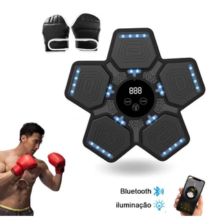 Maquina De Soco Boxe Com Musica Treinamento Agilidade Treino Luta