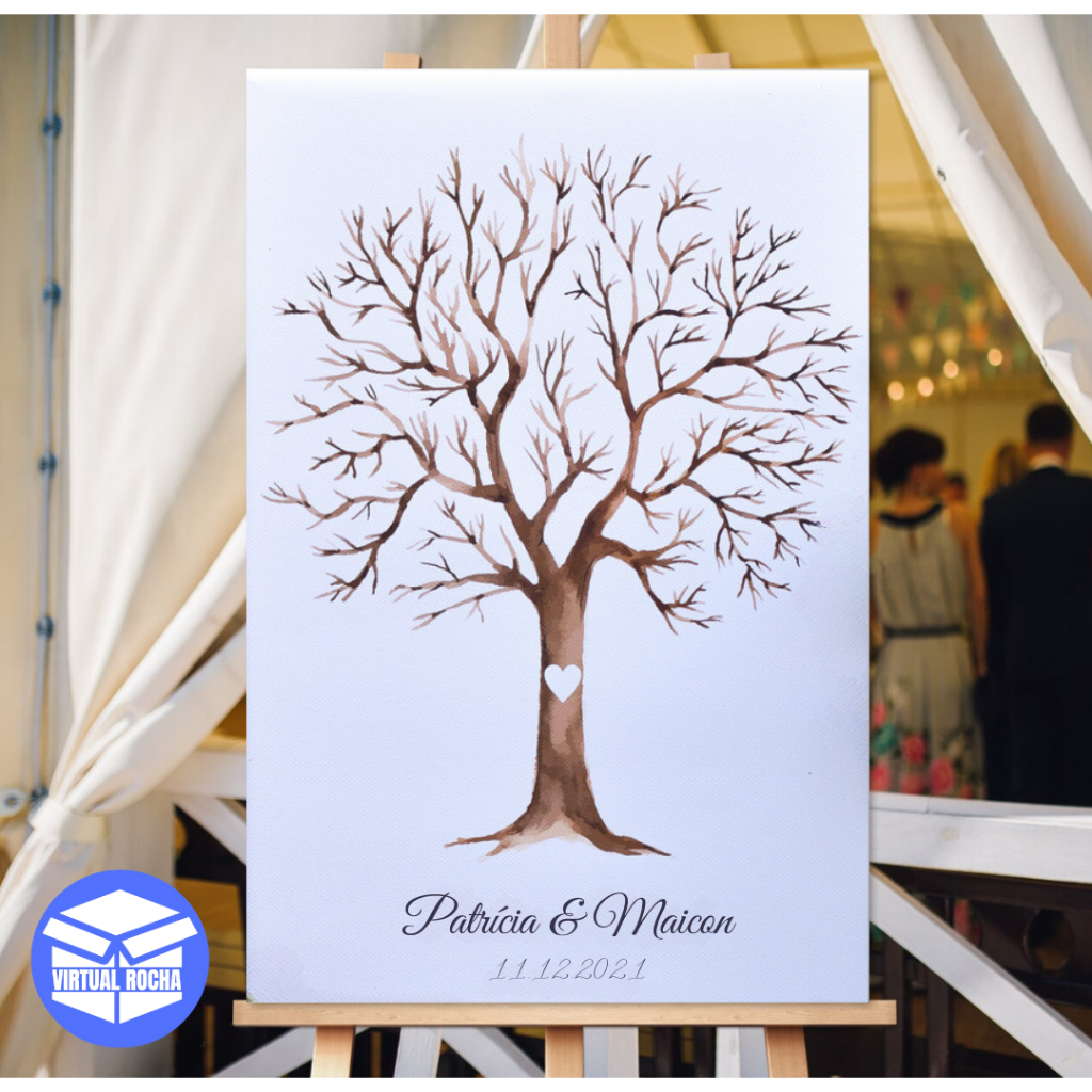 Quadro Decorativo Casamento Digital