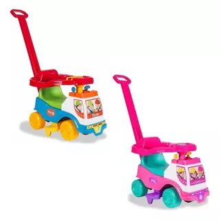 Triciclo Velocipede Com Empurrador Bebe Menino e Menina Motoca Infantil de Passeio Velotrol Cardoso