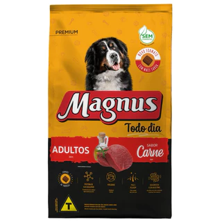 Ração Magnus Premium Todo Dia Cães Adultos Sabor Carne 15kg - Envio Imediato