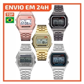 Relógio Retrô WR Unissex Todos os Modelos Digital Led Vintage Masculino e Feminino