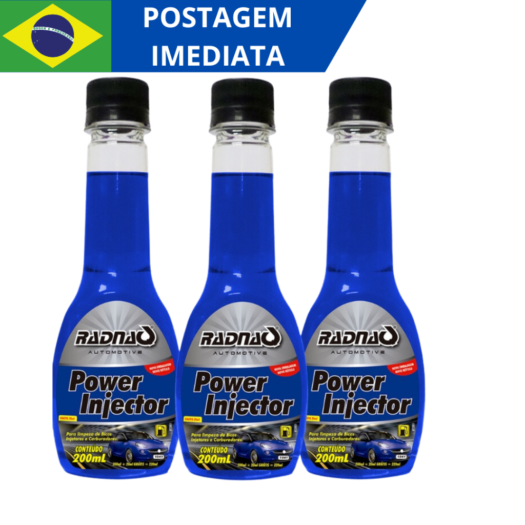 Kit 3 Unidades Limpa Injetor Aditivo Para Limpeza De Bico Injetor ...
