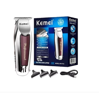 KEMEI -9163 Máquininha Barba E Cabelo Acabamento Sem Fio Recarregável Portátil USB Homens KEMEI 9163