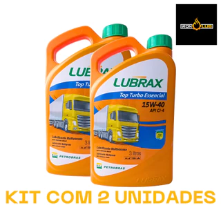 KIT 6 LITROS LUBRAX TOP TURBO ESSENCIAL 15W40 API CI-4