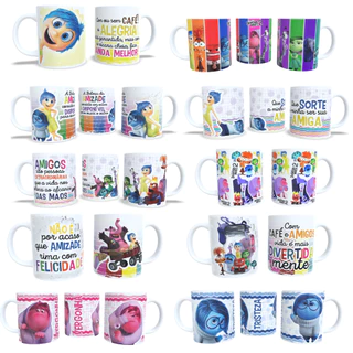 Caneca de Porcelana Personalizada Divertidamente 2 Disney 325ml - 1 unidade