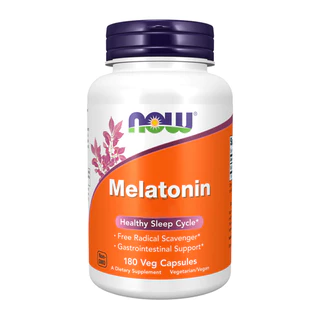 Melatonina Now Foods 180Veg Cáps Produto Importado