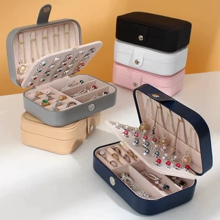 Porta joias Grande Organizadores Para Viagem Portátil Caixa de Armazenamento para colar, brincos, anéis, pulseira Generic e Bijuteria
