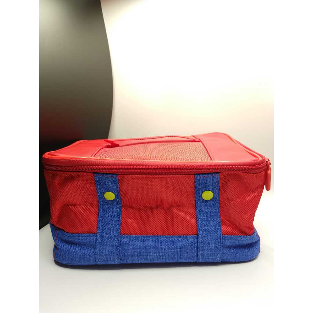 Bolsa Malinha Transporte Nintendo Switch Mario - Proteção Dock Carregador Jogos Viagem Nintendo Macacão Mario - Nova