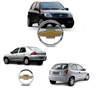 Emblema Chevrolet Grade Mala Celta 2007 2008 2009 2010 Logo Dourado