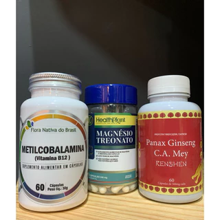 Metilcobalamina B12, Ginseng Panax e Magnésio Treonato.