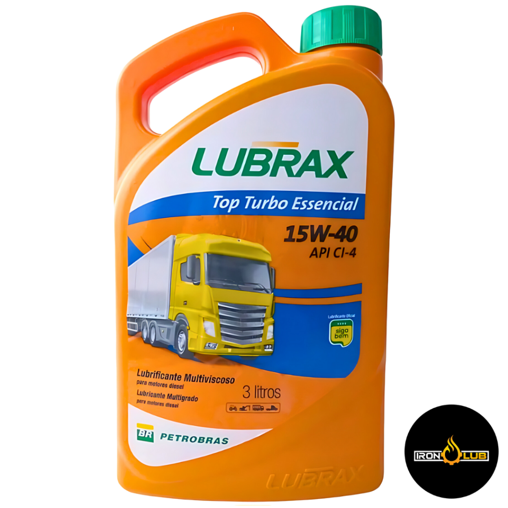 LUBRAX TOP TURBO ESSENCIAL 15W40 API CI-4 3 LITROS | Shopee Brasil