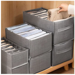 Organizador De Calça Jeans/Organizador De Guarda Roupa Arrumados/Caixa De Armazenamento De Roupas Arrumados/Grade Para Íntimas/Calças/Separador De Roupa,Caixa multifuncional para roupas