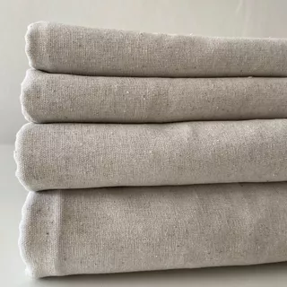 Tecido Linho misto 1m x 1,40 Linho cru Premium