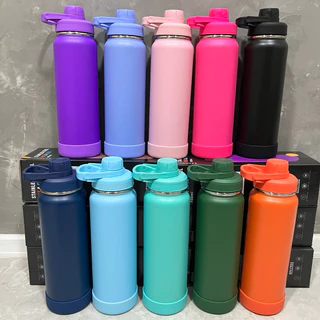 Garrafa Térmica 800 ML aço inox já personalizada com seu nome + Protetor de silicone