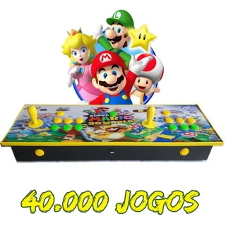 Controle Arcade Duplo 40.000 Multijogos + Aclilico + USb Externo + 150 Jogos Playstation