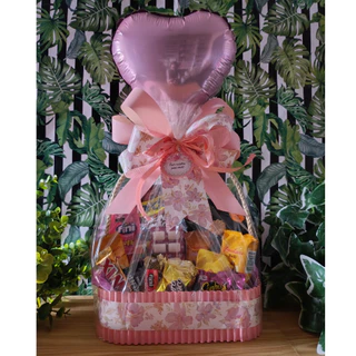 Cesta de Chocolate - Doces com Balão Presente de Aniversário / Namorado / Mães/ Páscoa/ Pais