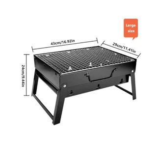 Grelhador De Carvão Vegetal Dobrável mini churrasqueira dobrável Picnic De Aço Portátil, Mesa Exterior-envio imediato