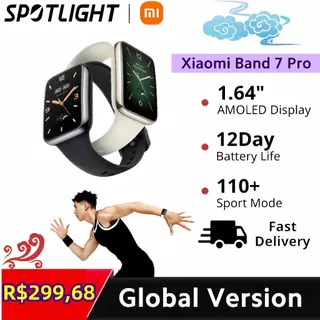 Original Xiaomi Mi Band7 Pro AMOLED Screen Blood Monitoramento Oxigênio Smart Watch Versão Global