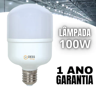 Lâmpada Led Super Bulbo Alta Potência 100w E27 Bivolt 6500K Branco Frio ORIGINAL (1 Ano de Garantia)