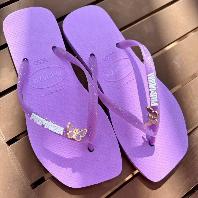 chinelo feminino detalhe borboleta