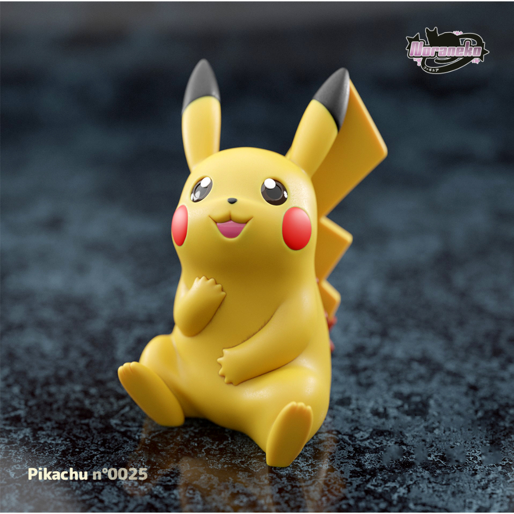 Miniatura 3D Pokémon Pikachu 1ª Gen | Pokémon Action Figure | Pikachu ...