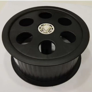 Carretilha Plástico Reforçado 26 Cm Grande LAMAR PRETA