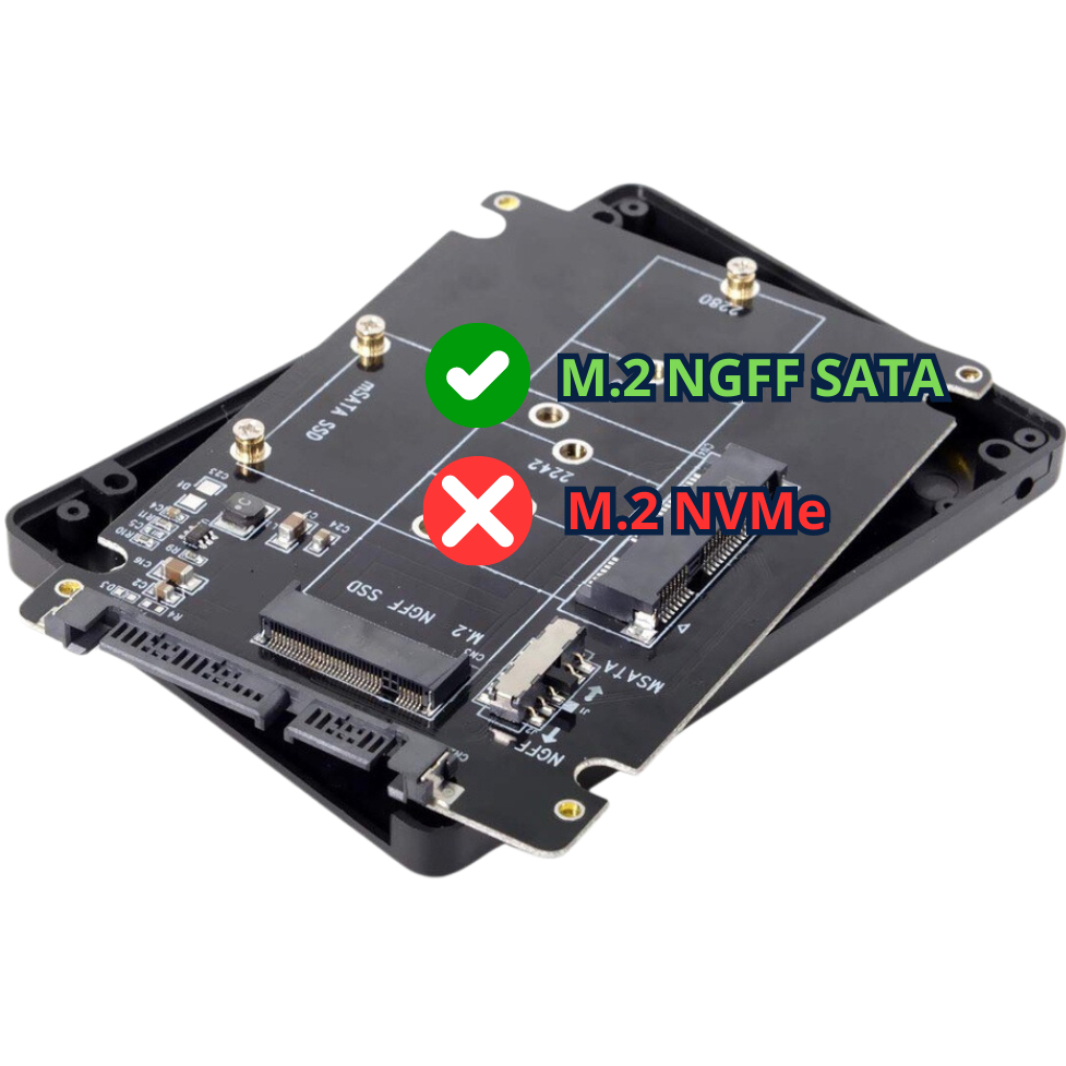Adaptador 2 En 1 Msata/m.2 Ngff Ssd A Sata3 Dual M.2/msata A | Cuotas
