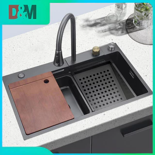 Kit Cuba De Inox Para Pia Gourmet Cozinha Design Em Cascata Drenagem Rápida