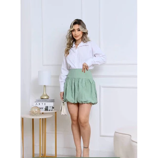 Saia Balone Tendência Primavera Verão Moda Blogueira Fashion