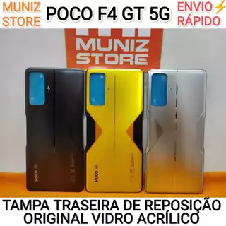 Tampa Traseira Poco F4 GT 5G/Redmi K50 Gaming 100% Original De Vidro Acrílico Capa Com Logo Carcaça