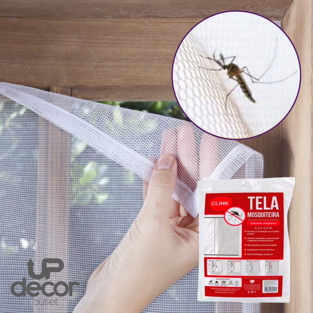 Tela Protetora Para Janela Contra Mosquito Pernilongo Mosquiteira Anti ...
